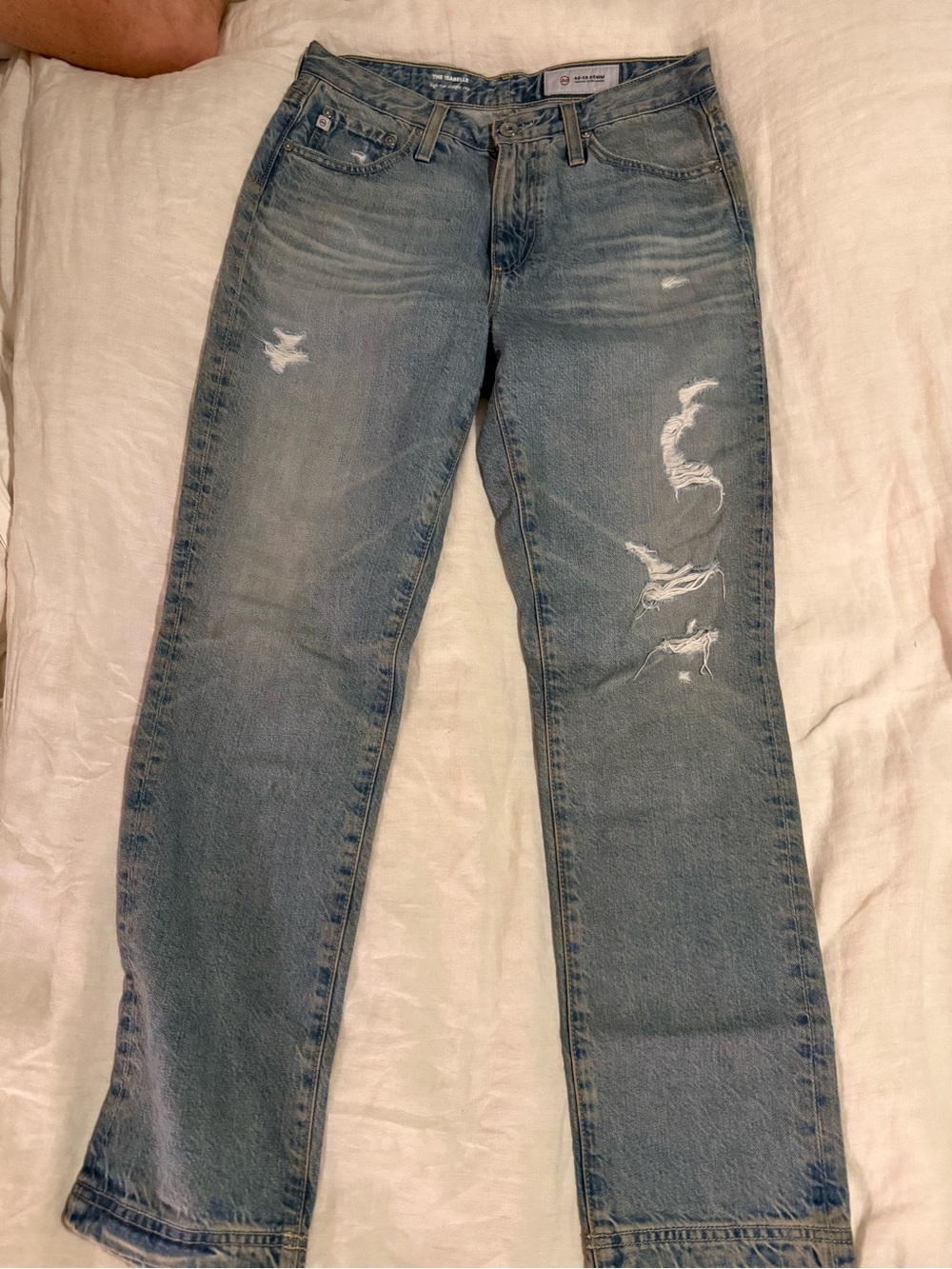 Distressed Light Blue Women’s Jeans